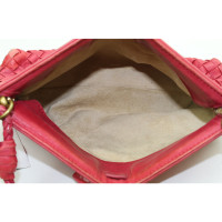 Bottega Veneta Clutch Bag Leather in Pink