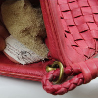 Bottega Veneta Clutch Bag Leather in Pink