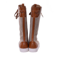 Dolce & Gabbana Bottes en Lin en Marron