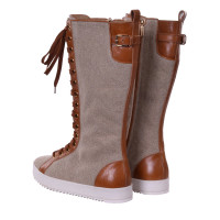 Dolce & Gabbana Bottes en Lin en Marron