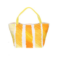 Chanel Handtasche aus Baumwolle in Gelb