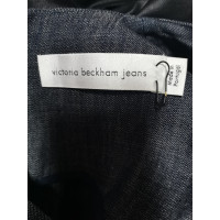Victoria Beckham Kleid aus Baumwolle in Blau