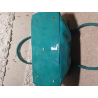 L.K. Bennett Handbag Patent leather in Turquoise