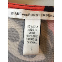 Diane Von Furstenberg Vestito in Seta in Rosso