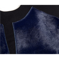 Helmut Lang Top Leather in Blue