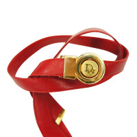 Christian Dior Roter Ledergürtel