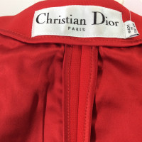 Christian Dior Jacke/Mantel aus Viskose in Rot