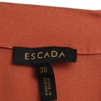 Escada Zijden blouse in Orange