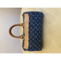 Louis Vuitton Handtasche aus Jeansstoff in Blau