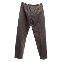 Humanoid Leather taupe trousers