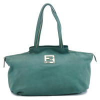 Fendi Handtas Leer in Groen