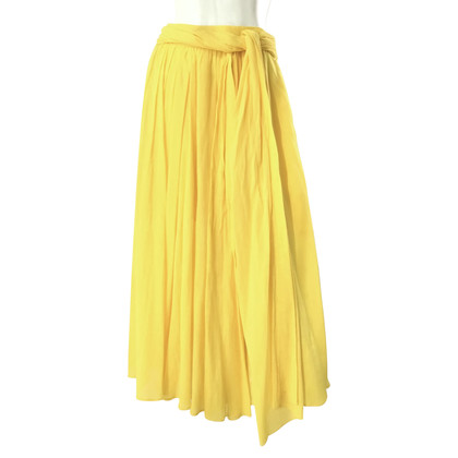 Three Graces London Skirt Cotton in Yellow