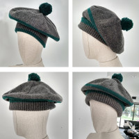 Chanel Hut/Mütze aus Wolle in Grau