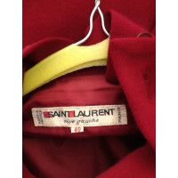 Yves Saint Laurent Dress Wool in Bordeaux