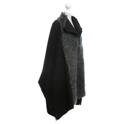 Other Designer Lost & Found - Poncho with faux fur