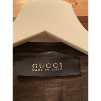 Gucci Veste/Manteau en Cuir en Marron