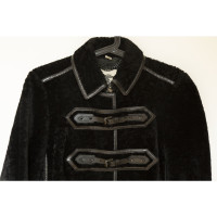 Burberry Veste/Manteau en Fourrure en Noir