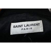 Saint Laurent Jacke/Mantel aus Baumwolle in Schwarz