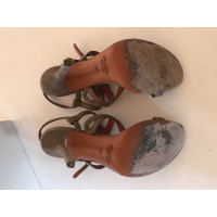 Santoni Sandals Suede in Beige