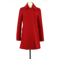Comptoir Des Cotonniers Jacket/Coat Wool in Red