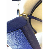 Dolce & Gabbana Sicily Bag en Cuir en Bleu