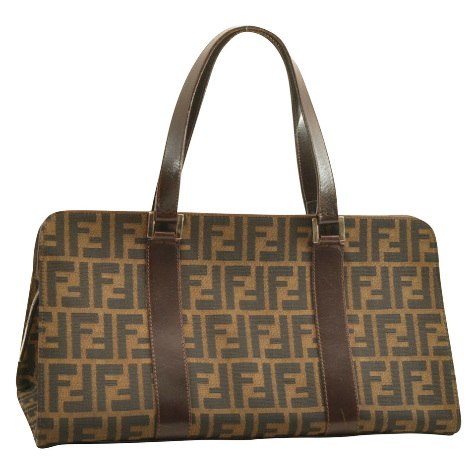 Fendi Handtas Canvas in Bruin