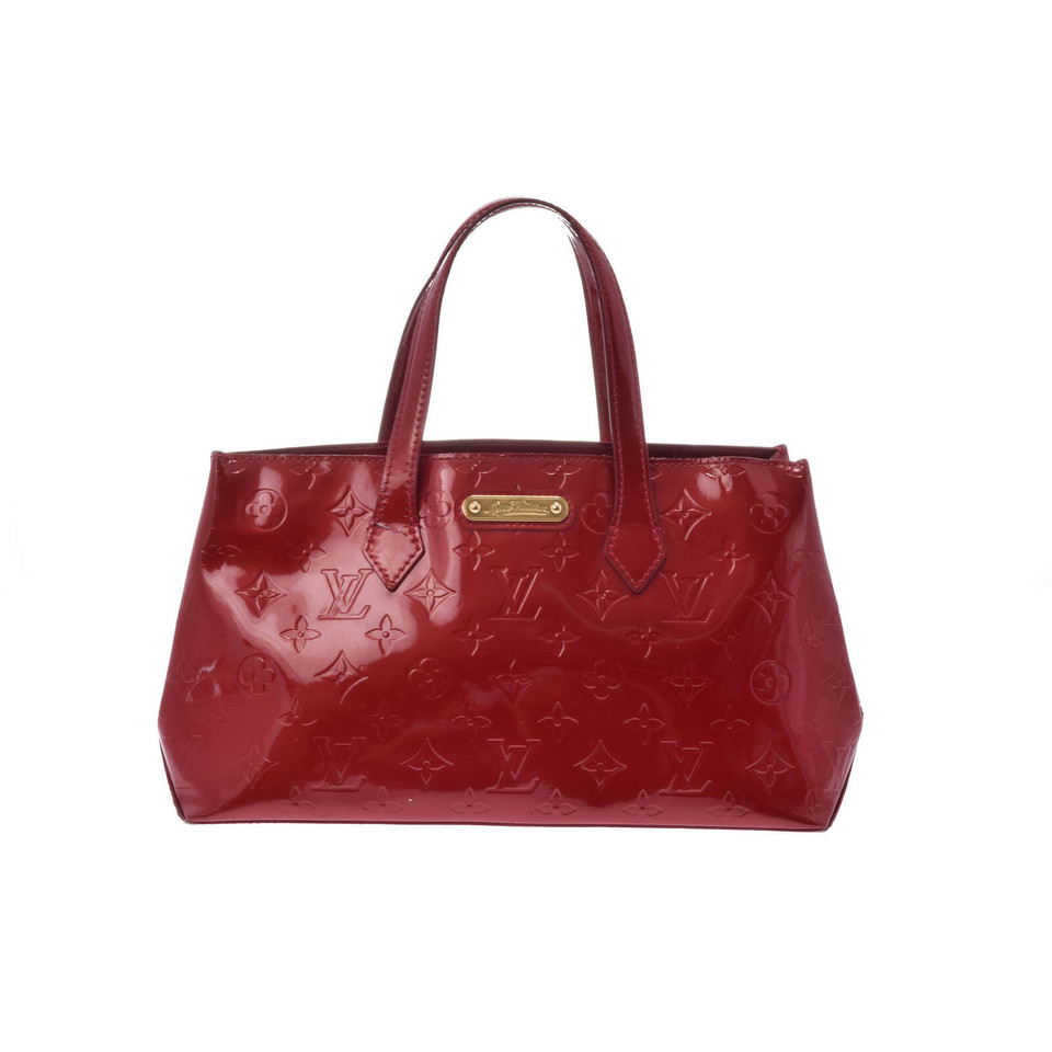 Louis Vuitton Sac à main en Cuir verni en Rouge
