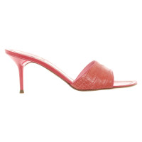 René Caovilla Sandalen aus Leder in Rosa / Pink