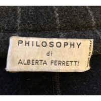 Philosophy Di Alberta Ferretti Jacket/Coat Wool in Grey