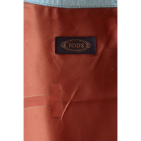 Tod's Jacke/Mantel aus Leder in Creme