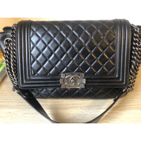 Chanel Boy Bag Leather in Black