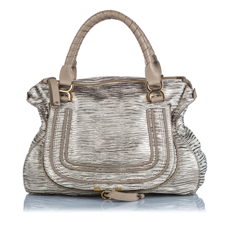 Chloé Marcie Bag Leather in Silvery