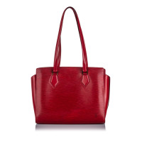 Louis Vuitton Tote Bag aus Leder in Rot
