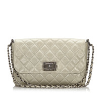 Chanel Flap Bag Leather in Grey