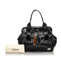 Chloé Handtasche aus Lackleder in Schwarz