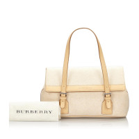 Burberry Sac à main en Toile en Blanc