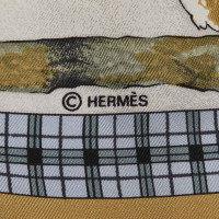 Hermès Carré 90x90 en Soie en Blanc
