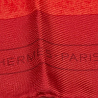 Hermès Carré 90x90 aus Seide in Rot