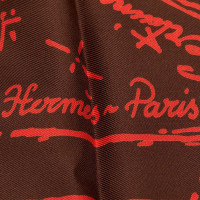 Hermès Carré 90x90 aus Seide in Braun