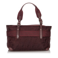 Fendi Handtasche aus Canvas in Violett