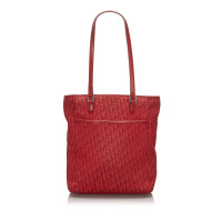 Christian Dior Tote bag Canvas in Rood