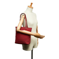 Christian Dior Tote bag Canvas in Rood