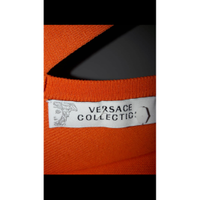 Gianni Versace Robe en Viscose en Orange