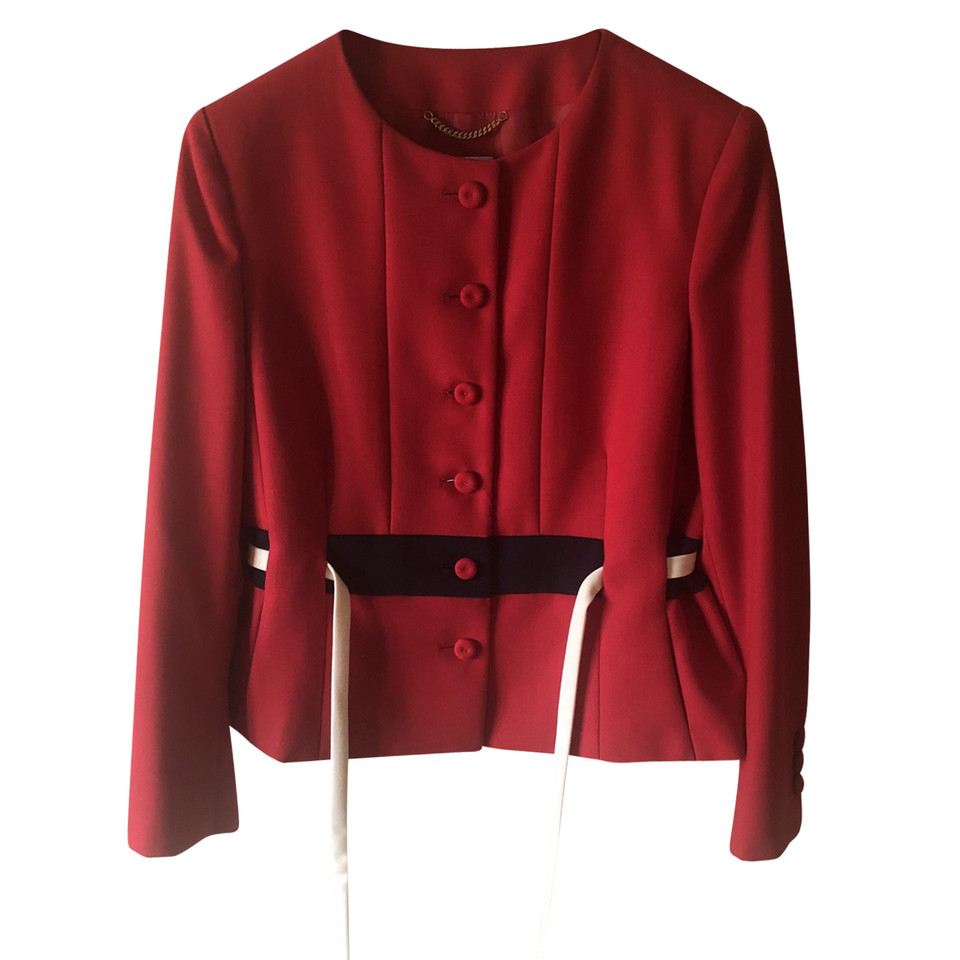 Moschino Blazer en Laine en Rouge