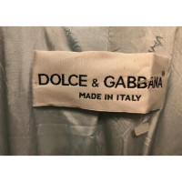 Dolce & Gabbana Jas/Mantel Zijde in Zilverachtig