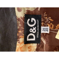 D&G Jacke/Mantel aus Leder in Braun