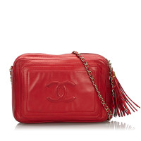 Chanel Camera Bag in Pelle in Rosso