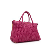 Miu Miu Tote Bag aus Leder in Rosa / Pink