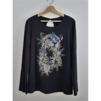 Philipp Plein Top en Coton en Noir