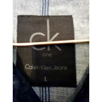 Calvin Klein Jacke/Mantel aus Jeansstoff in Blau